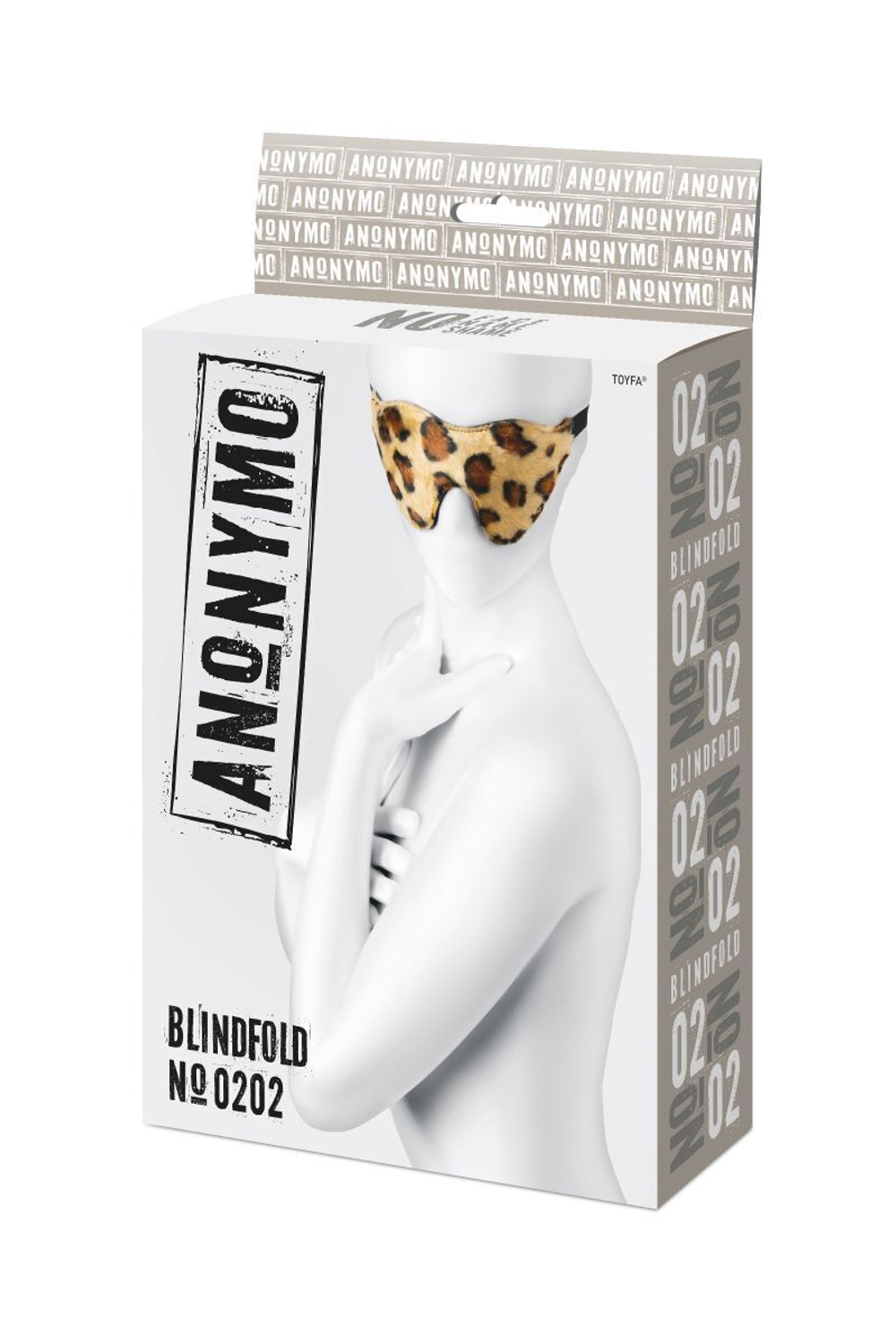 Леопардовая маска на глаза anonymo