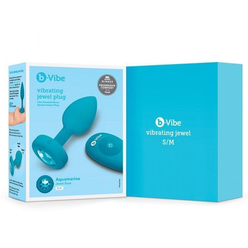 Анальная вибровтулка с кристаллом Vibrating Jewel Plug