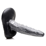 Серый фантазийный фаллоимитатор the gargoyle rock hard silicone dildo - 23,6 см.