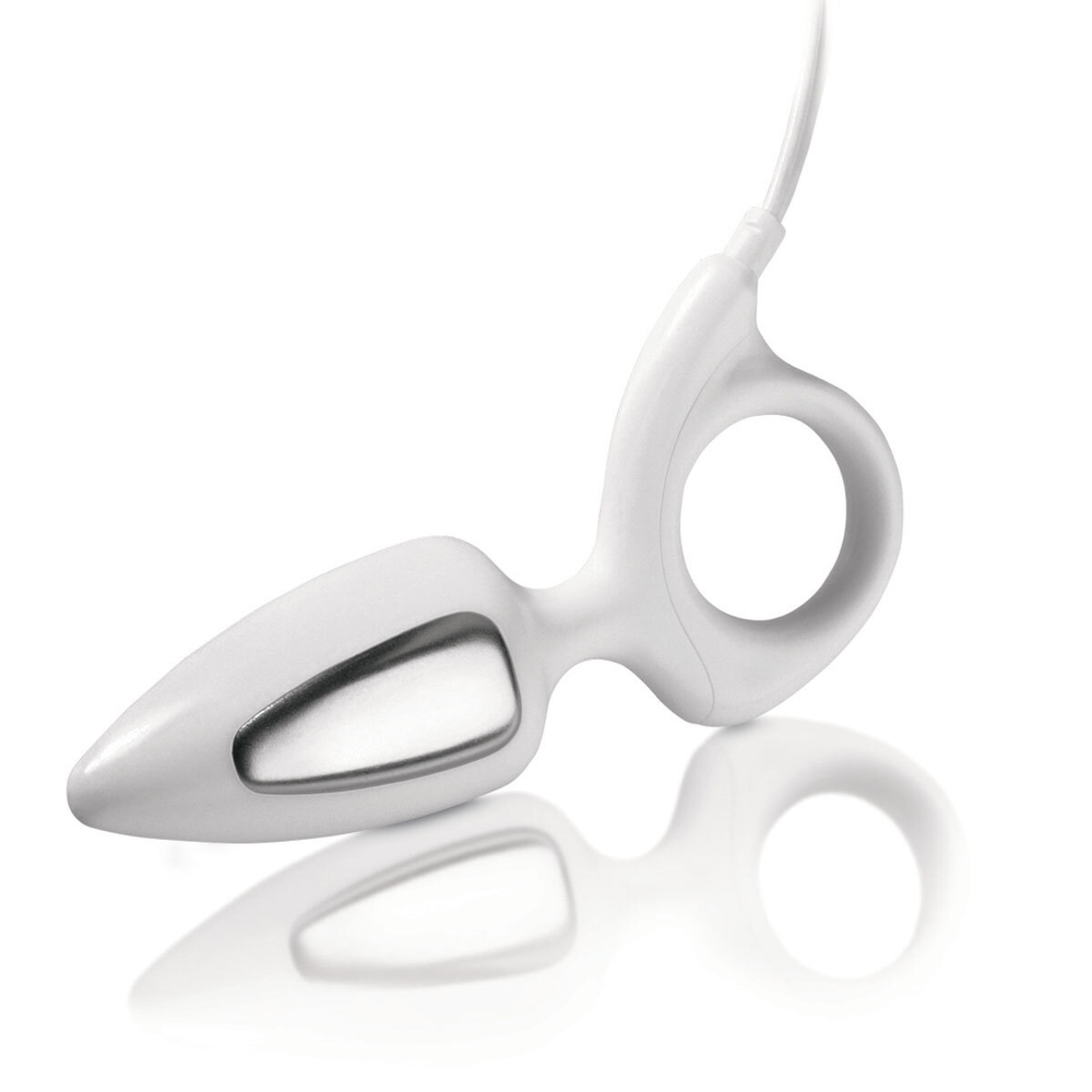 Фигурная анальная вибропробка spiral anal plug - 12 см.