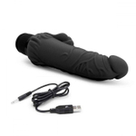 Вибратор-реалистик с клиторальными лепестками 7  Realistic Vibrator - 21,5 см.