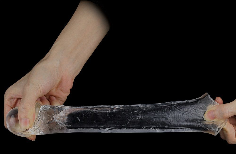 Прозрачная насадка-удлинитель flawless clear penis sleeve add 2 - 19 см.