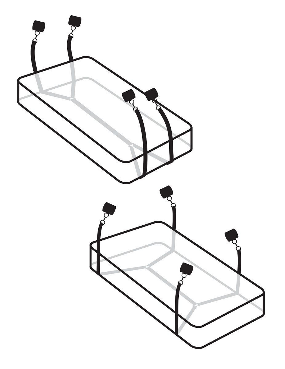 Фиксаторы для кровати wraparound mattress restraints