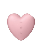 Вибромассажер cutie heart с вакуум-волновой стимуляцией
