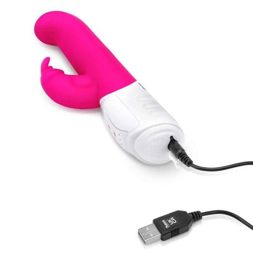 Вибромассажер для G-точки Come hither G-Spot Rabbit - 24,5 см.