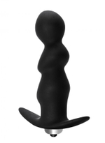Фигурная анальная вибропробка Spiral Anal Plug - 12 см.