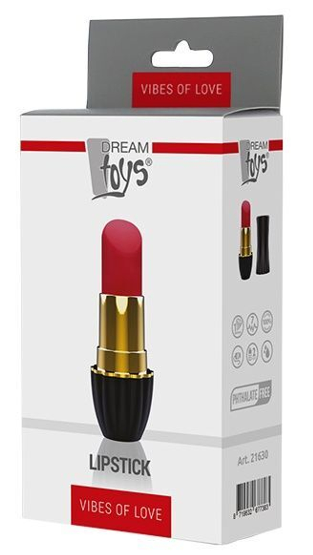 Клиторальный стимулятор-помада lipstick - 9,3 см.