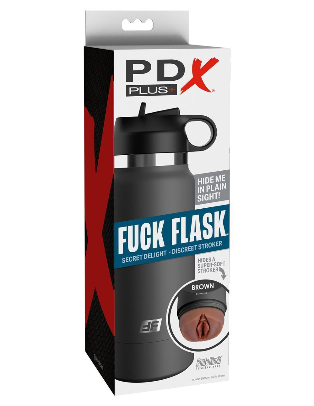 Мастурбатор-вагина в корпусе-бутылке f*ck flask