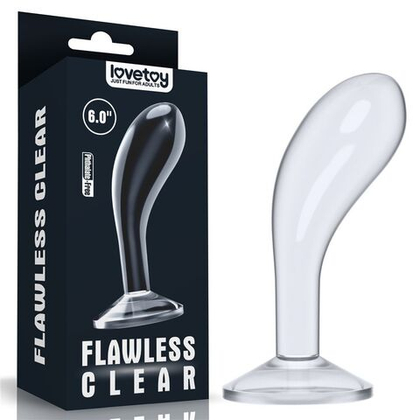 Прозрачный стимулятор простаты flawless clear prostate plug - 15 см.