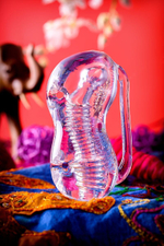 Прозрачный мастурбатор lingam indira