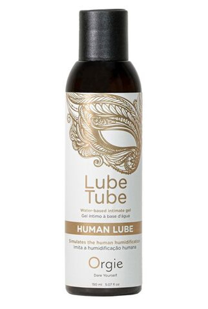 Интимный гель на водной основе Lube Tube Human Lube - 150 мл.
