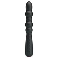 Черный гнущийся вибратор monroe - 18,5 см.