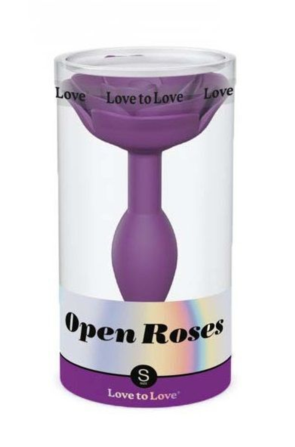 Анальная пробка с ограничителем-розой Open Rose