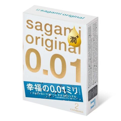 Увлажнённые презервативы Sagami Original 0.01 Extra Lub