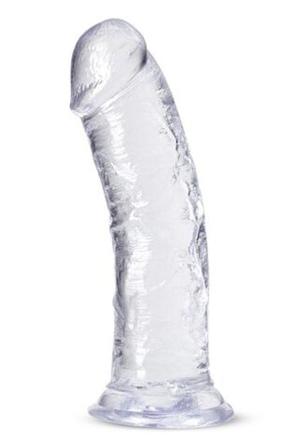 Прозрачный фаллоимитатор-реалистик roar n ride - 20,3 см.