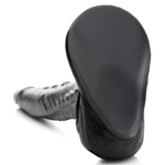Серый фантазийный фаллоимитатор the gargoyle rock hard silicone dildo - 23,6 см.