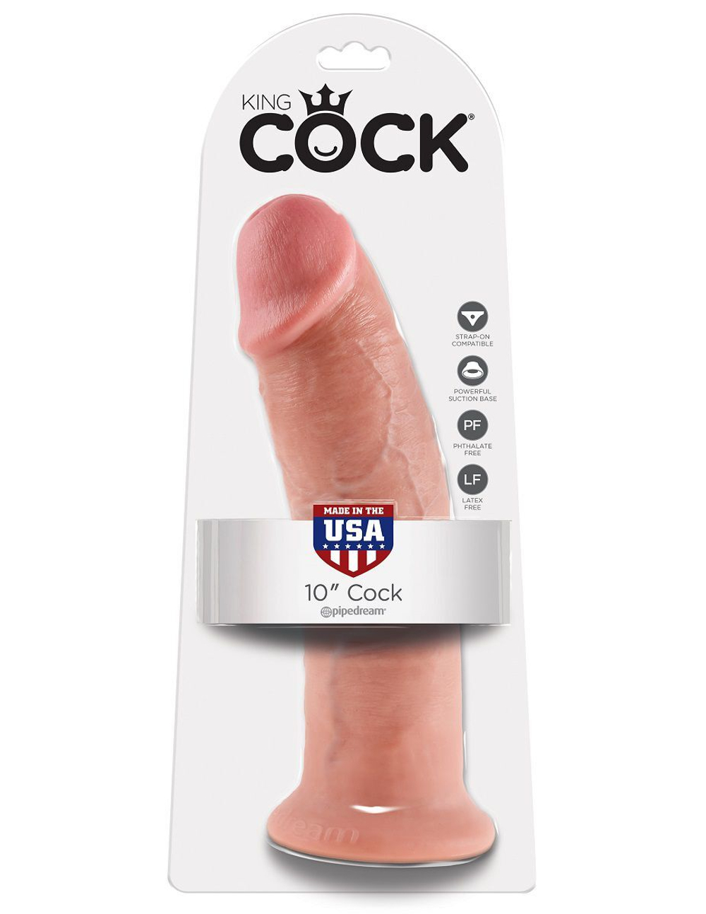 Большой фаллоимитатор 10  cock на присоске - 25,4 см.