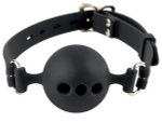 Силиконовый кляп-шар с отверстиями для дыхания silicone breathable ball gag small