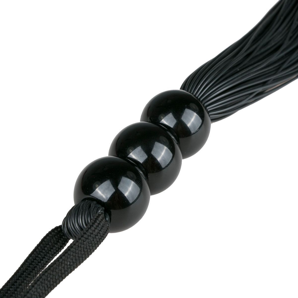 Черная силиконовая плеть silicone whip - 32 см.