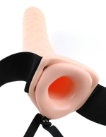 Полый страпон 8  hollow strap-on телесного цвета - 19 см.