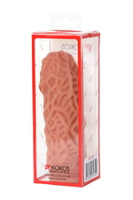 Насадка на фаллос с рельефными складочками extreme sleeve 012 m-size - 14,7 см.