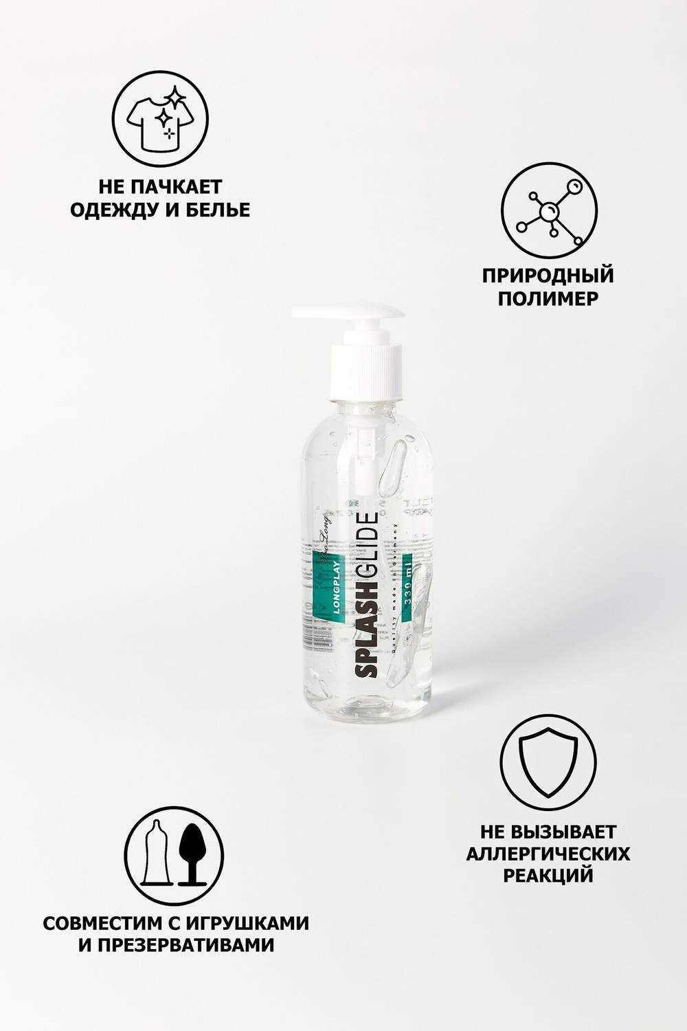 Пролонгирующий лубрикант на водной основе Splashglide Long Play Prolong