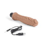 Вибратор-реалистик 8  girthy realistic vibrator - 24,5 см.