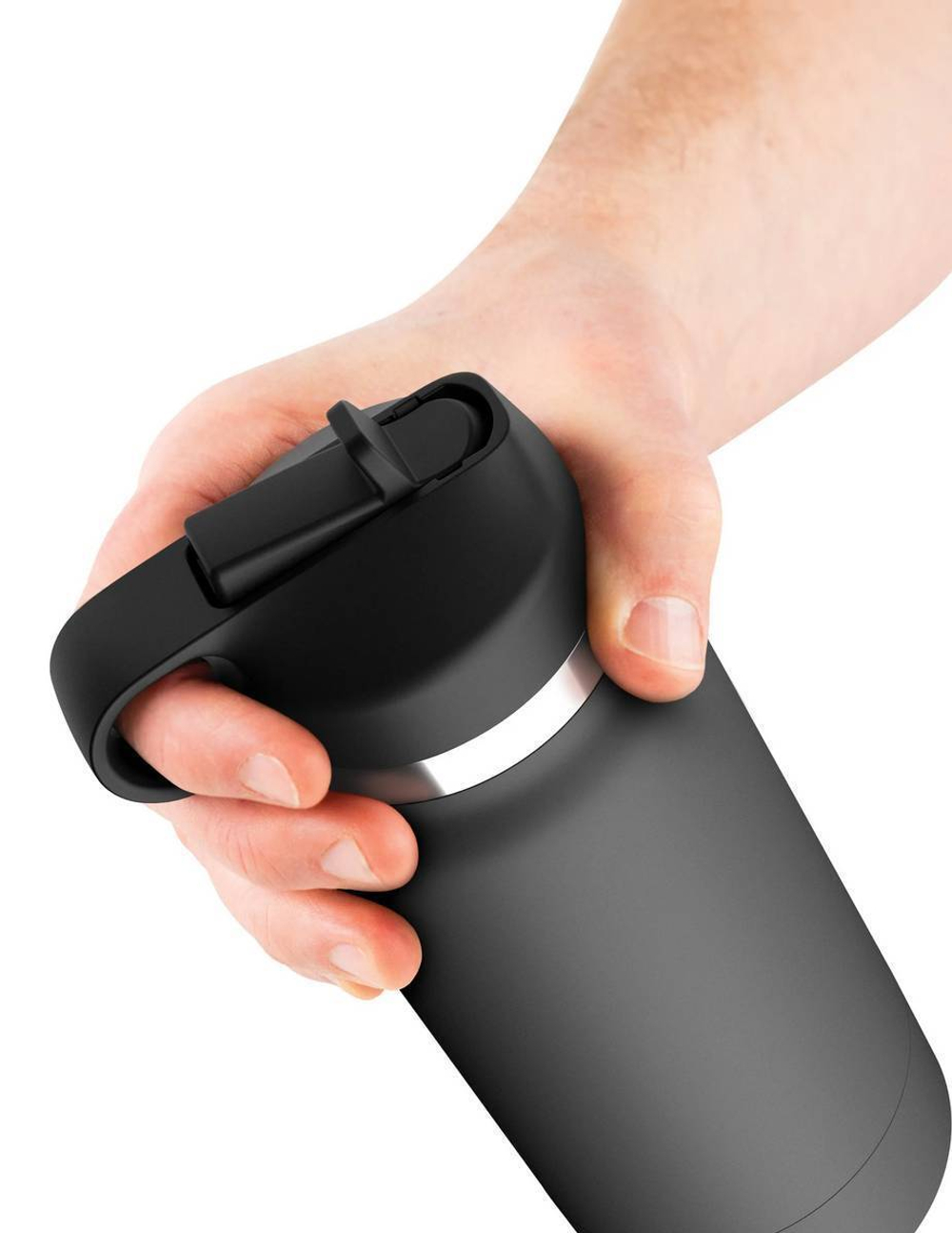 Серый мастурбатор в виде бутылки f*ck flask