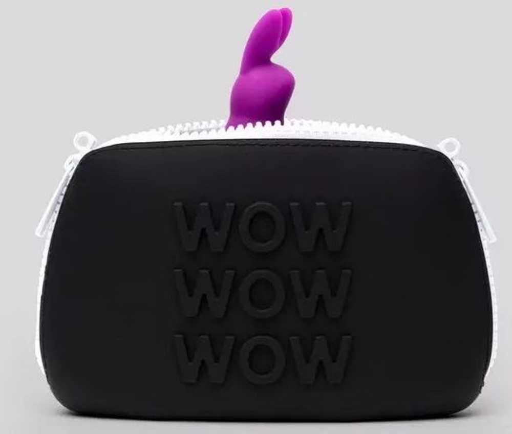 Фиолетовое эрекционное виброкольцо happy rabbit cock ring kit