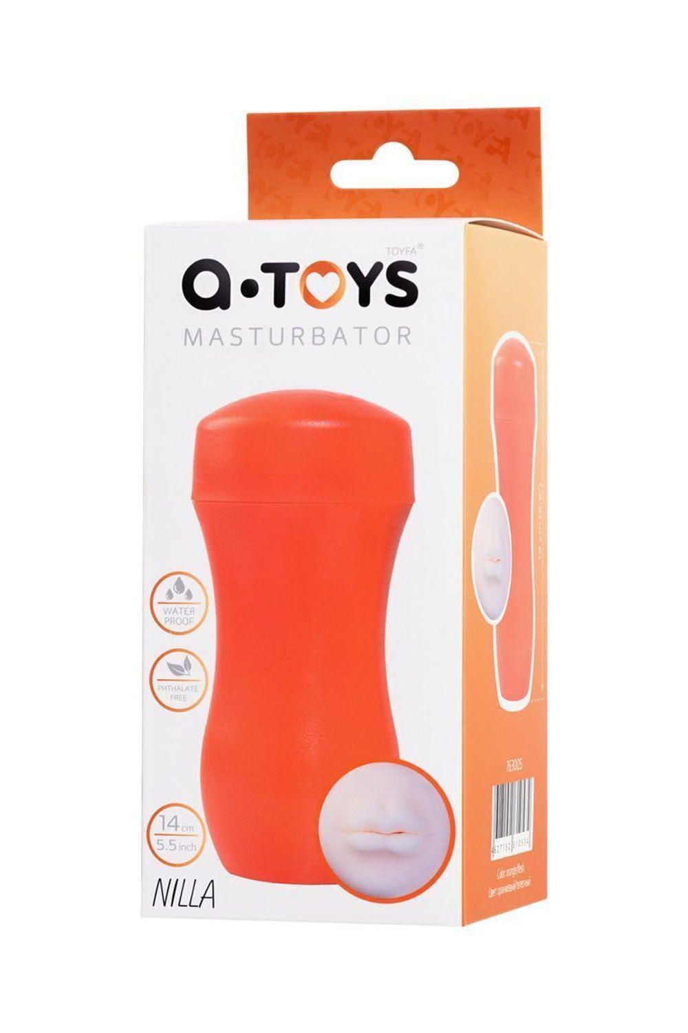 Реалистичный ротик в колбе для удовольствия A-Toys Orange