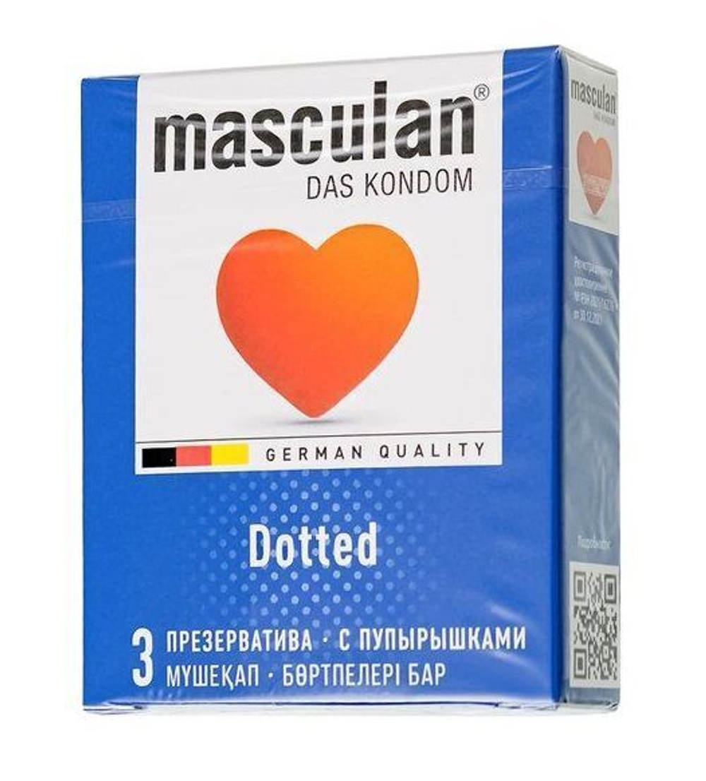 Презервативы с пупырышками Masculan Dotted