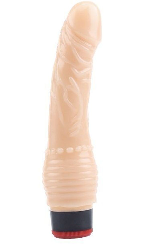 Телесный вибратор 7.6 vibrating dildo - 19,5 см.