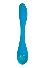 Синий гибкий вибратор satisfyer g-spot flex 5+ - 19,6 см.