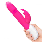 Пульсирующий вибромассажер G-Spot Thrusting Rabbit - 24 см.
