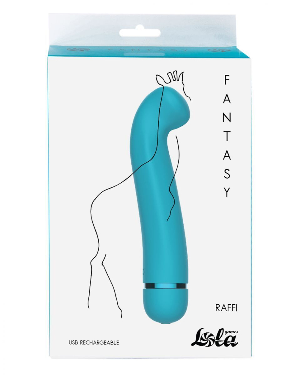 Перезаряжаемый вибратор Raffi - 17,1 см.