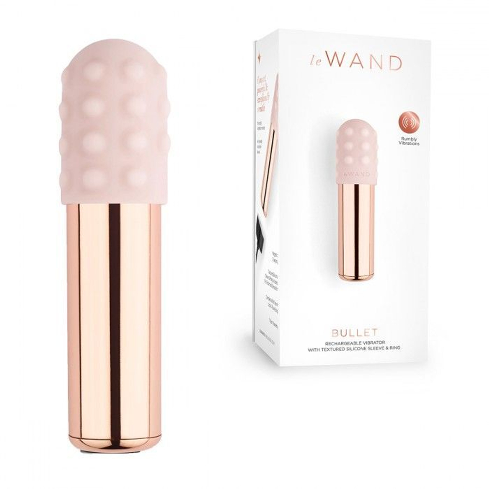 Вибропулька le wand bullet с 2 нежными насадками
