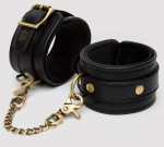 Черные оковы на ноги bound to you faux leather ankle cuffs