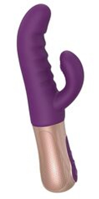 Фиолетовый вибратор-кролик sassy bunny - 21 см.
