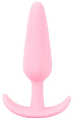 Розовая анальная втулка mini butt plug - 8,4 см.
