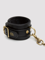 Черные оковы на ноги bound to you faux leather ankle cuffs