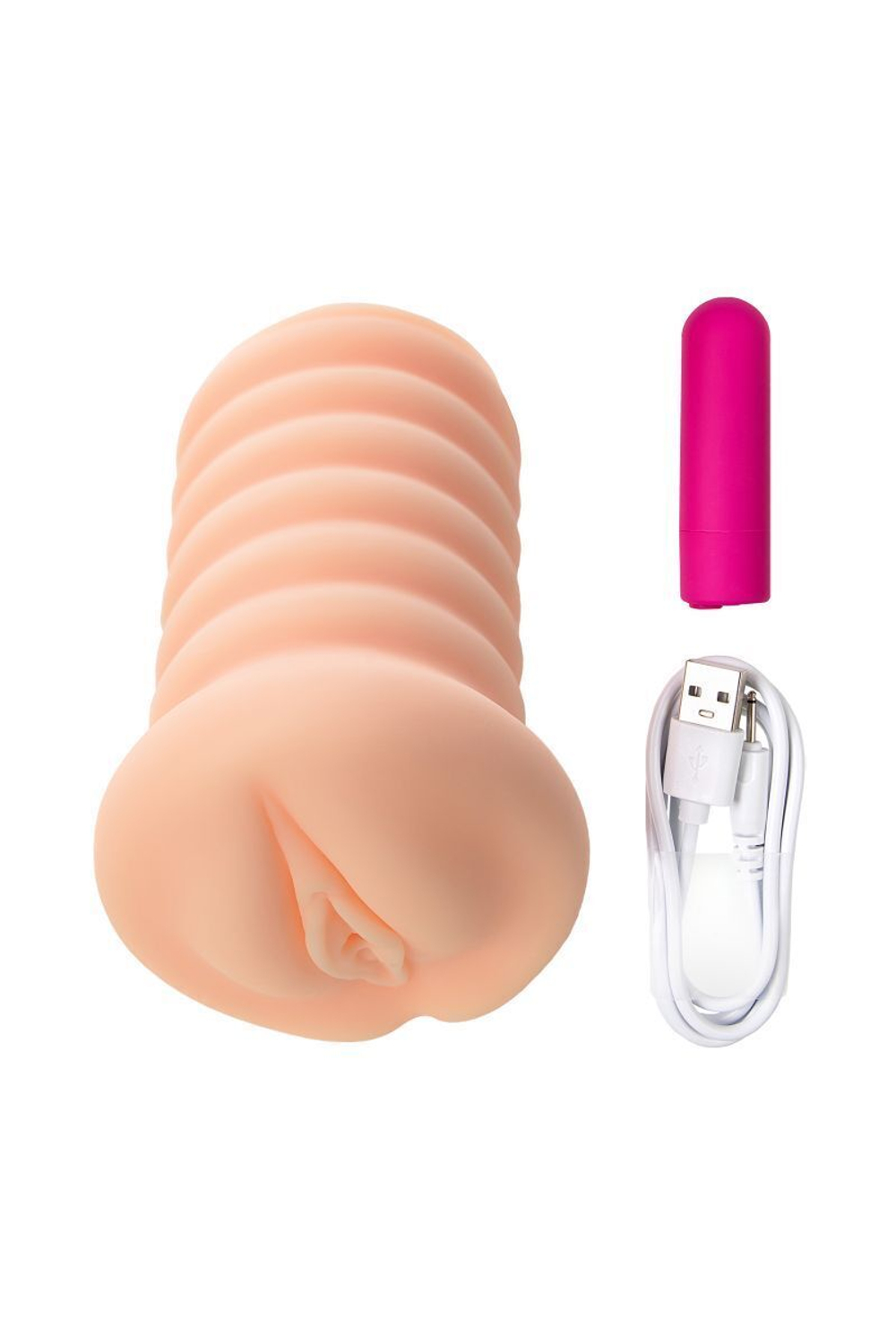 Реалистичный мягкий мастурбатор с вибрацией Lady VibeX