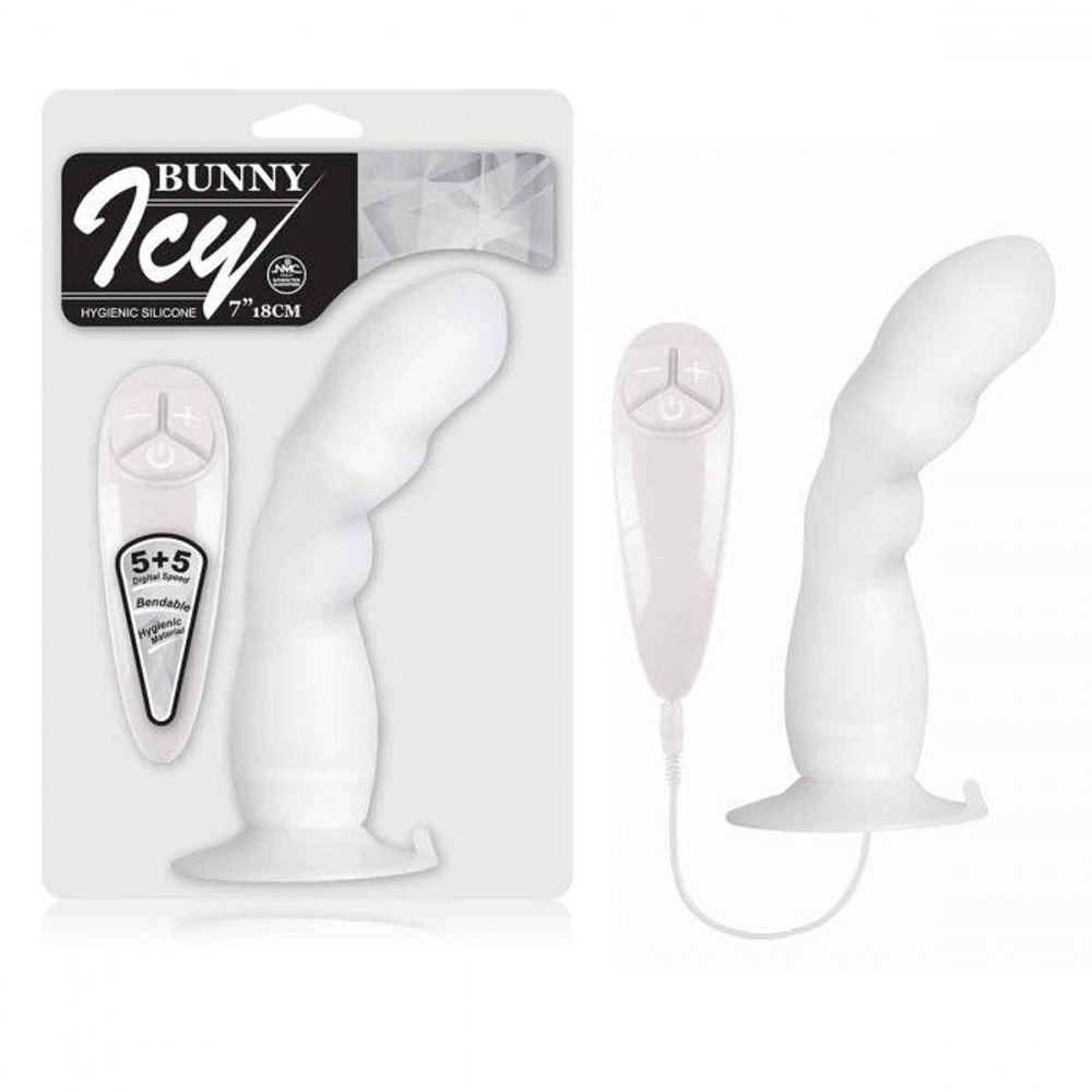 Вибратор для g-точки bunny icy - 18 см.