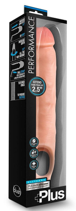 Телесная насадка-удлинитель 11.5 inch silicone cock sheath penis extender - 29,2 см.