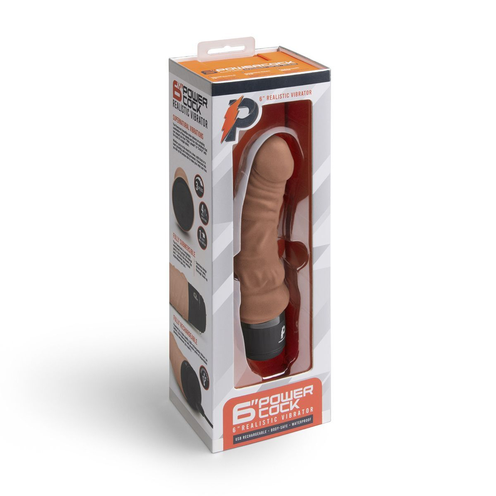 Вибратор-реалистик 6  realistic vibrator - 17 см.