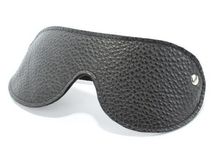 Кожаная маска на глаза на резинке