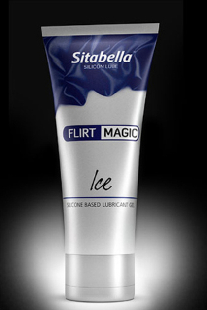 Силиконовая гель-смазка Flirt Magic Ice с лёгким пролонгирующим эффектом - 75 мл.