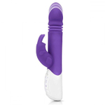 Фиолетовый пульсирующий вибромассажер g-spot thrusting rabbit - 24 см.