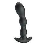 Черный анальный стимулятор простаты с вибрацией special anal massager - 14,5 см.