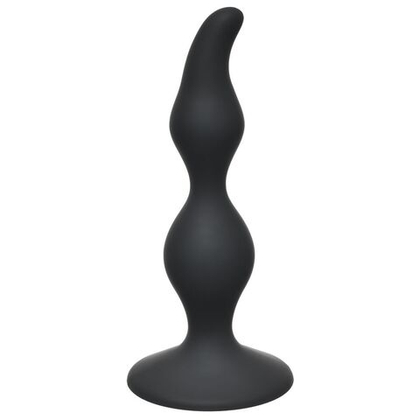 Анальная пробка Curved Anal Plug Black - 12,5 см.