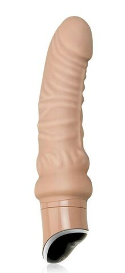 Рельефный вибромассажер с 7 функциями - 17 см.